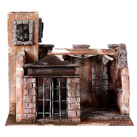 Setting for Last Supper with gate, Easter Creche of 9 cm, 30x30x20 cm