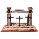 Setting for Crucifixion scene, 25x30x50 cm, Easter Creche of 9 cm s1