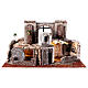 Ultima Cena Sepolcro Golgota presepe pasquale 9 cm con luci 40x60x40 cm s1