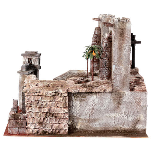 Szenerie, Kreuzigung und Grab, geeignet für eine 9 cm Osterkrippe, 40x50x40 cm 7
