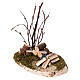 Deposito legna con ascia presepe 10-12 cm 15x12x10cm s2