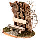 Wooden bench for 10-12 cm Nativity Scene 20x10x15 cm s2