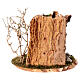 Panchina in legno sughero presepe 10-12 cm 20x10x15 s5