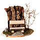 Ławeczka z korka i drewna do szopki 10-12 cm, 20x10x15 s1