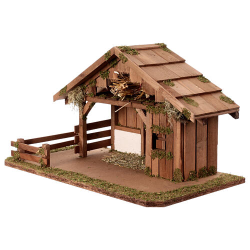 Cabane 30x55x30 cm style nordique pour crèche 10-12 cm 3