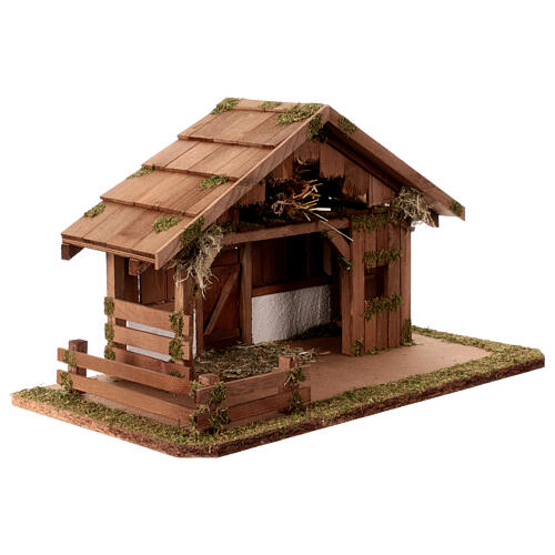 Cabane 30x55x30 cm style nordique pour crèche 10-12 cm 4