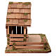 Cabane 30x55x30 cm style nordique pour crèche 10-12 cm s5