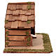 Cabaña establo para estatuas 10-12 cm madera techo en declive 30x55x30cm s5