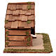 Cabane pour santons de 10-12 cm bois toit en pente 30x55x30 cm s5