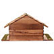 Nativity stable for statues 10-12 cm wood sloping roof 30x55x30cm s6