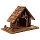 Wooden stable with pointed roof for 12 cm Nativity Scene 35x55x30 cm s4