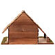 Wooden stable with pointed roof for 12 cm Nativity Scene 35x55x30 cm s6