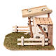 Cabana 25x45x30 cm estilo nórdico madeira para presépio de 10-12 cm s5