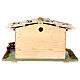 Wooden stable, Nordic style, for 12-14 cm Nativity Scene, 30x50x35 cm s6