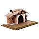 Wooden nativity stable 25x65x35cm haystack for 10-12cm sets s6