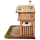 Cabane crèche 12-14 cm deux étages bois résine 40x65x35 cm s4