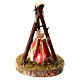 Bonfire with pot 4.5V wood 5x10 cm nativity scene 8-10 cm s1