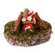 Fuoco 5x7 cm luce tremolante rossa presepe 10-12 cm s2