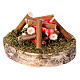 Fuoco 5x7 cm luce tremolante rossa presepe 10-12 cm s3