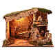 Stable for nativity scene 40x50x25 cm for figurines h 10-12 cm s1