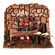 Grill with LED fire for 10-12 cm Nativity Scene, 15x20x15 cm s1