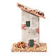 Casita pequeña en ruinas 10x5x5 cm estilo rústico h 8 cm s1
