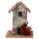Maisonnette en ruine 10x5x5 cm style rustique pour crèche 8 cm s5