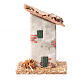 Small house in ruins 10x5x5 cm rustic style h 8 cm s1