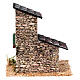 Kleines Häuschen, Mauern in Feldsteinoptik, Krippenzubehör, für 8 cm Krippe, 15x10x10 cm s4