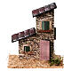 Maisonnette en pierre style rustique 15x10x10 cm pour crèche de 8 cm s1