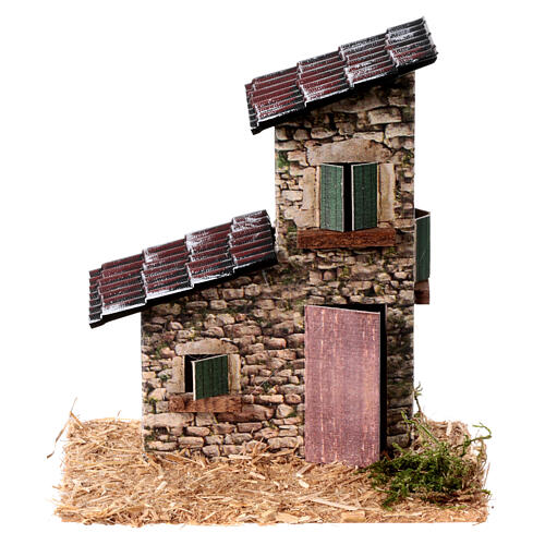 Domek ze skał h 8 cm, styl rustykalny, 15x10x10 cm 1