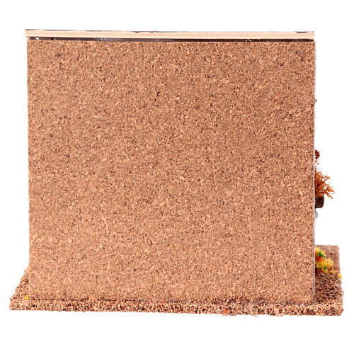 Quiosco bodega estilo rústico 15x15x15 cm para belenes 8 cm 4