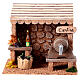 Quiosco bodega estilo rústico 15x15x15 cm para belenes 8 cm s1