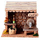 Kiosque cave style rustique 15x15x15 cm pour crèche de 8 cm s1