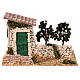 House with orangery, 15x25x15 cm, for 8 cm rustic Nativity Scene s1
