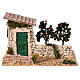 Casetta in stile rustico con aranceto 15x25x15 cm h 8 cm  s1