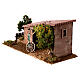 Rustic style farmhouse for nativity scene with trees h 8 cm 15x30x15 cm s2