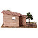Rustic style farmhouse for nativity scene with trees h 8 cm 15x30x15 cm s4