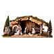 Cabaña Natividad Moranduzzo estilo nórdico h 10 cm 20x55x25 cm s1