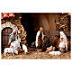 Cabaña Natividad Moranduzzo estilo nórdico h 10 cm 20x55x25 cm s2