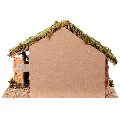 Cabaña Natividad Moranduzzo 10 cm estilo rústico 35x50x30 cm 6