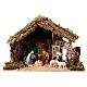 Cabaña Natividad Moranduzzo 10 cm estilo rústico 35x50x30 cm s1
