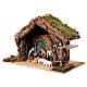 Cabane Nativité Moranduzzo style rustique 35x50x30 cm pour santons 10 cm s3