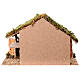 Cabane Nativité Moranduzzo style rustique 35x50x30 cm pour santons 10 cm s6