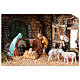 Moranduzzo nativity scene stable 10 cm rustic style 35x50x30 cm s2