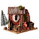 Fountain with canopy h 8 cm rustic style 15x20x15 cm s3