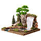 Waterfall with rocks and trees for 8 cm rustic Nativity Scene, 20x25x20 cm s2