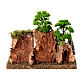 Waterfall with rocks and trees for 8 cm rustic Nativity Scene, 20x25x20 cm s4