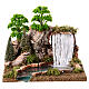 Cascata con lago e montagne per presepi h 8 cm 20x25x20 cm s1