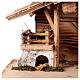 Cabaña alpina madera Val Gardena 35x70x35 cm estatuas 10-12 cm s4